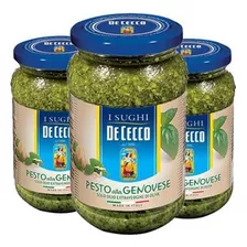 Kit 3x Molho Pesto Alla Genovese De Cecco 200g