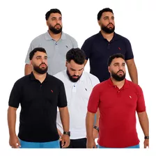 Kit 5 Camisas Camisetas Gola Pólo Masculina Atacado 2018