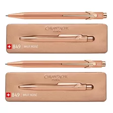 Conjunto Caran D'ache Caneta + Lapiseira Brut Rose