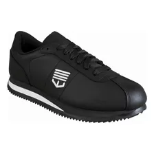 Tenis Para Caballero Negro Blanco Bic Air Estilo Pielbic