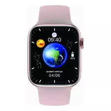 Smartwatch W28 Reloj Inteligente 1,92 Serie8 Calculadora Color De La Caja Blanco Color De La Malla Rosa
