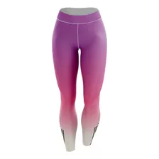 Calça Legging Academia Fitness Degrade Rosa Sunset Verao