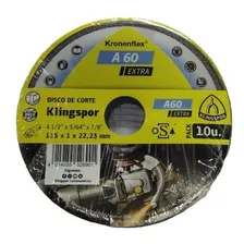 Pack 10 Disco Fino Klingspor A60 4 1/2 X 1mm