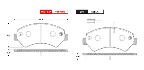 Balatas Delanteras C/sensor Fiat Ducato 2014-2015-2016 Trw Foto 2