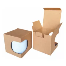 Caja Para Taza 11o 50pz Microcorrugado Kraft 10.5x10.5x10.5