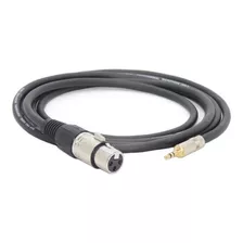 Cable Mini Plug 3.5 A Xlr Canon Hembra Balanceado 1 Mts