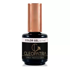 Cleopatra Color Gel Nº137 Aura Glitter Semi X 15 Ml Color Dorado Glitter