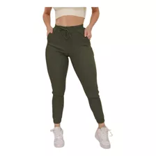 Calca Jogger Skinny Feminina Bomber Bengaline Cordao 