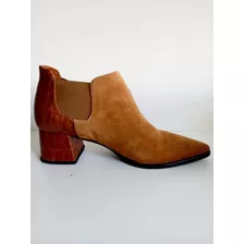 Bota Texana Baja Prune Gamuza Marron N°36