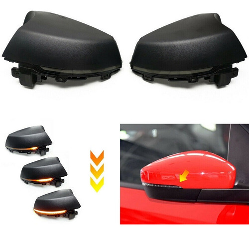  2pcsled Luz De Espejo Retrovisor Vw Polo Mk5 6r 6c Foto 5