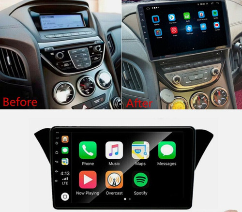 Radio Android Carplay Hyundai Genesis 2013 + Foto 3