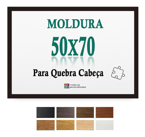 Moldura Quebra Cabeça Grow Puzzle 1000 Peças  50 X 70 Cm