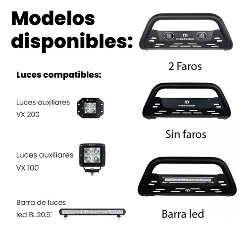 Burrera P Barra Led Rage Mastodon Peugeot Landtrek 2021-2022 Foto 4