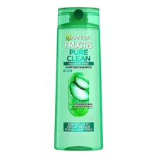 Garnier Fructis Pure Clean Shampoo Purificador 370ml 