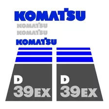 Kit Adesivos Trator De Esteira Compatível Komatsu D39ex Comp