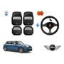 Tapetes 3d Logo Mini + Cubre Volante Hatch 3 Door 21 A 23