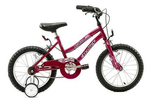 Bicicleta Playera Infantil Halley Baywatch 19057 R16 Color Rosa Con Ruedas De Entrenamiento  