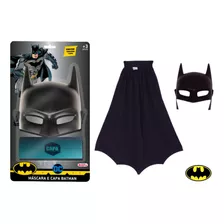 Brinquedo Infantil Fantasia Batman Com Máscara E Capa Rosita