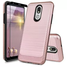 Funda Rosa Para Telefono LG K40 / LG K12 Plus / LG X4 Y Mas