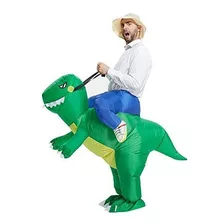 Disfraz Inflable Talla Única Para Adulto De Dinosaurio