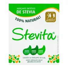 Adoçante Em Pó Stevita Com 50 Sachês