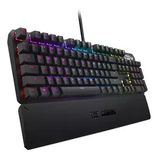 Teclado Mecanico Gamer Asus Tuf Gaming K3 Aluminio Aura Sync Color Del Teclado Gunmetal Grey Idioma Español Latinoamérica