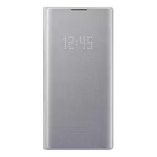 Case Samsung Led View Cover Para Galaxy Note 10 Plus Plata