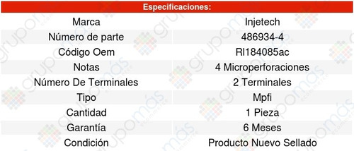 Inyector Combustible Mpfi 300 6cil 3.6l 11/18 8156605 Foto 4