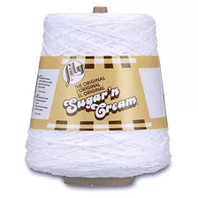 Hilo De Algodón Sugar&#39;n Cream, 14 Oz, Blanco, 1 Co...