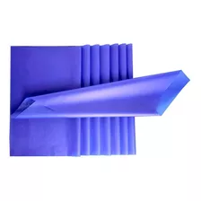 Papel De Seda Azul Royal 48x60 C/100 Folhas Iguais