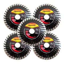 5x Disco De Corte Diamantado Turbo 115x22,2mm 4,5 Pol