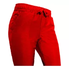 Pantalón Mujer Rojo Mike's Antifluido Uniformes Clínicos M2