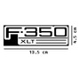 Emblema Lateral Ford F 350 1980-1988