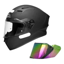 Capacete Smk Stellar Preto Fosco Ma200 Brinde