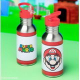 Botella De Metal Para Agua, Super Mario Bros