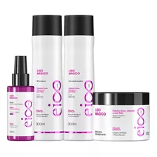 Eico Pro Liso Mágico Shampoo Condicionador Máscara Reparador