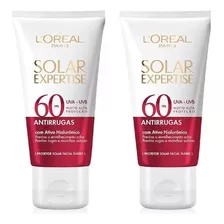 Protetor Solar Facial Antirrugas Fps 60 Loréal Kit 2 Unidade