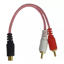 Cable Para Audio 2 Plugs Rca A 1 Jack Rca De 10cm 080-190