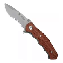 Cortapluma Trento Hunter 200 Plegable Acero Inoxidable Color Marrón