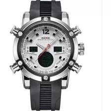 Relógio Masculino Weide Anadigi Wh-5205 Preto E Branco