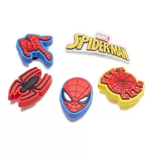 Jibbitz Spider Man Pack Com 5 Unidades Unico - Tamanho Un