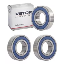 Kit Com 3 Rolamentos Vetor 6003dw 2rs C3 - 16,98x35x10mm