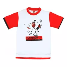 Camiseta Infantil Flamengo Estampada Oficial