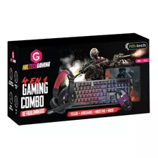 Combo Kit Gamer Hbl Tech 4 En 1 Gaming Rgb