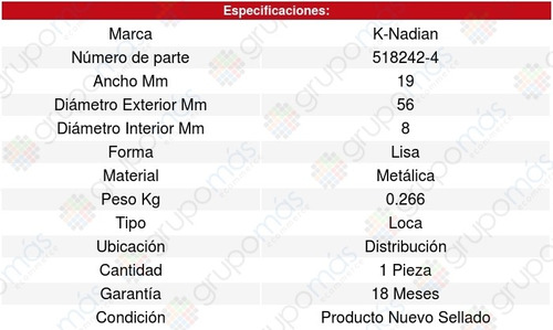 Polea Tensora Distribucion Lancer Evolution 4cil 2.0l 00/03  Foto 3