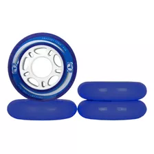 Jogo De Rodas Traxart Fitness 72mm/83a - Azul