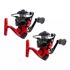 2x Molinete Micro Ultra Light Speed Fish Albatroz 800 4rol