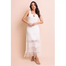 Vestido Tricot Super Midi De Alça Lança Perfume