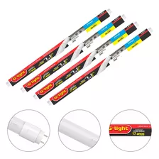 Kit 4 Lâmpadas Led T8 Tubular 20w 6500k 1860lm G13 - G-light