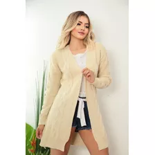 Max Cardigan Casaco Sobretudo Feminino Ref001 Inverno